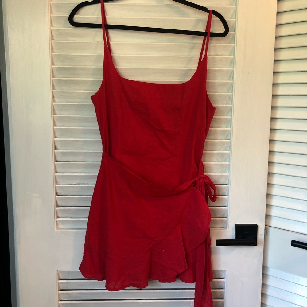 Princess Polly Love Lane Wrap Mini Dress Sz 6